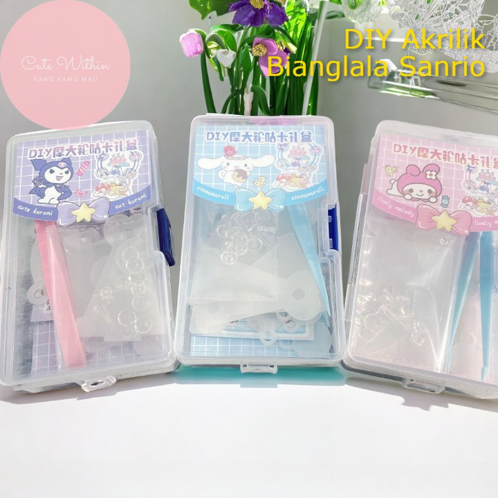 DIY Pajangan Akrilik Bianglala Miniatur Karakter Stiker SANRIO - HS 8066 - mainan anak manik manik s