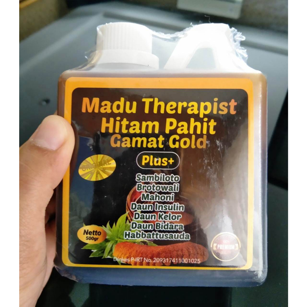 

Madu Hitam Pahit plus Gamat gold Therapist Kemasan 500 gr