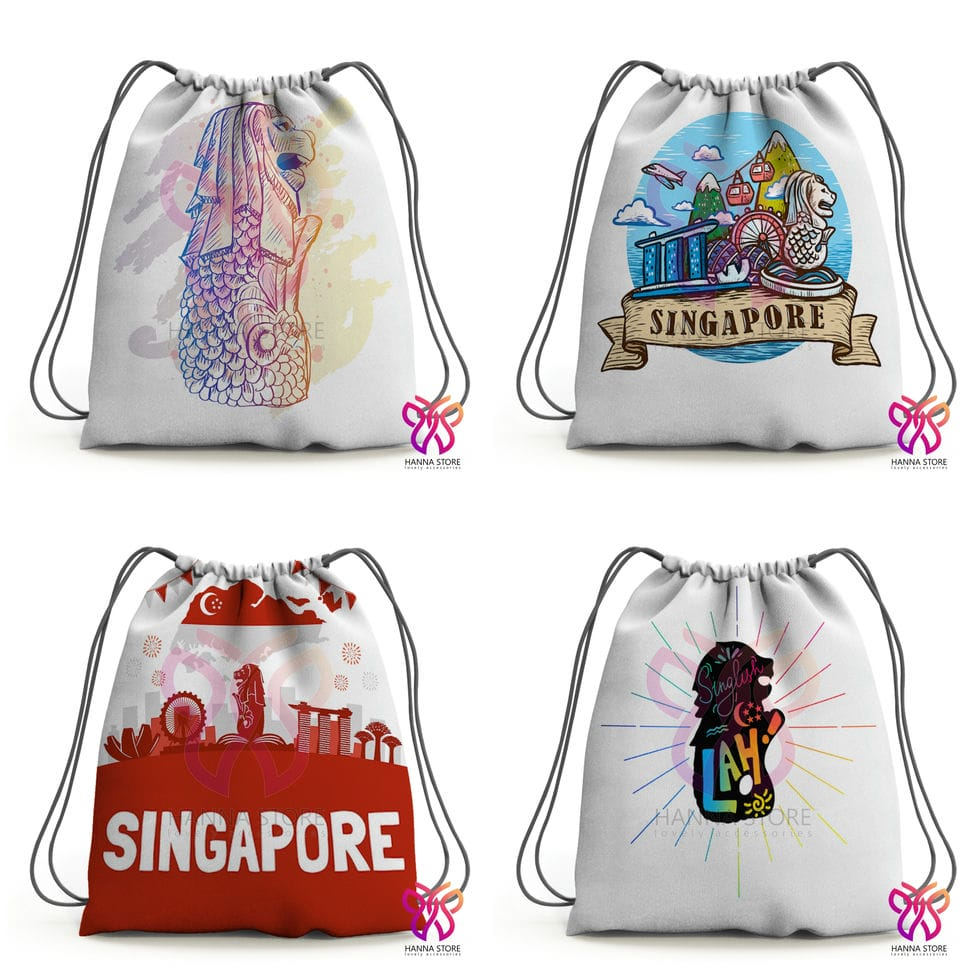 Tas Serut Souvenir Singapura