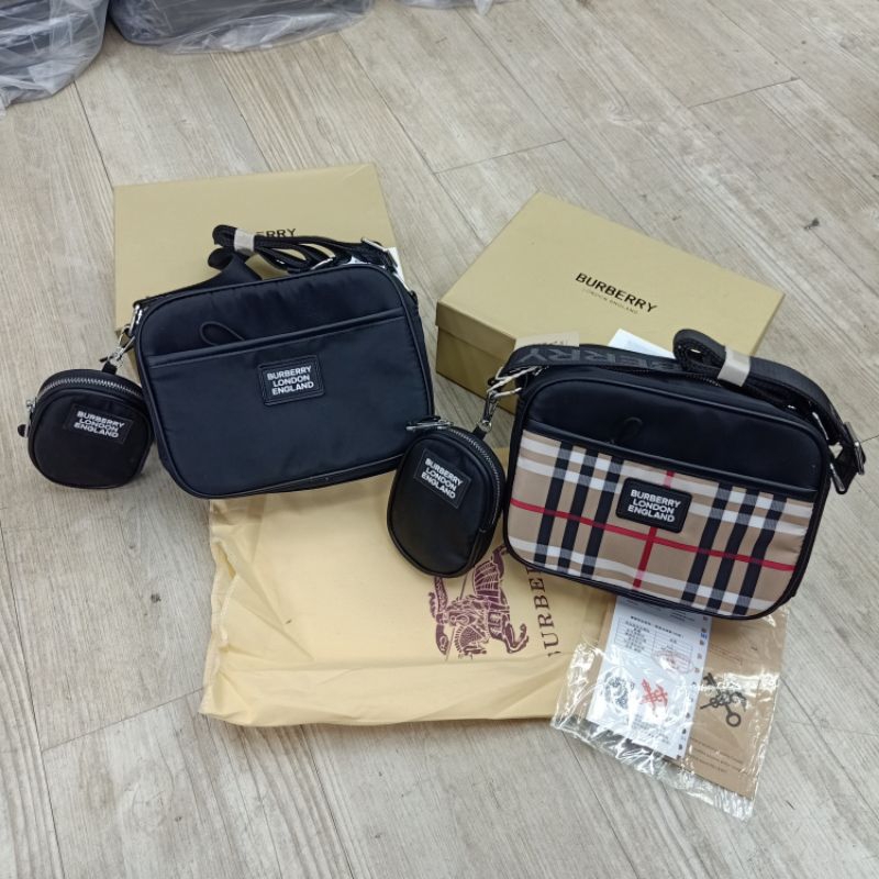 tas Selempang Burberry London Crossbody Bag Import Unisex