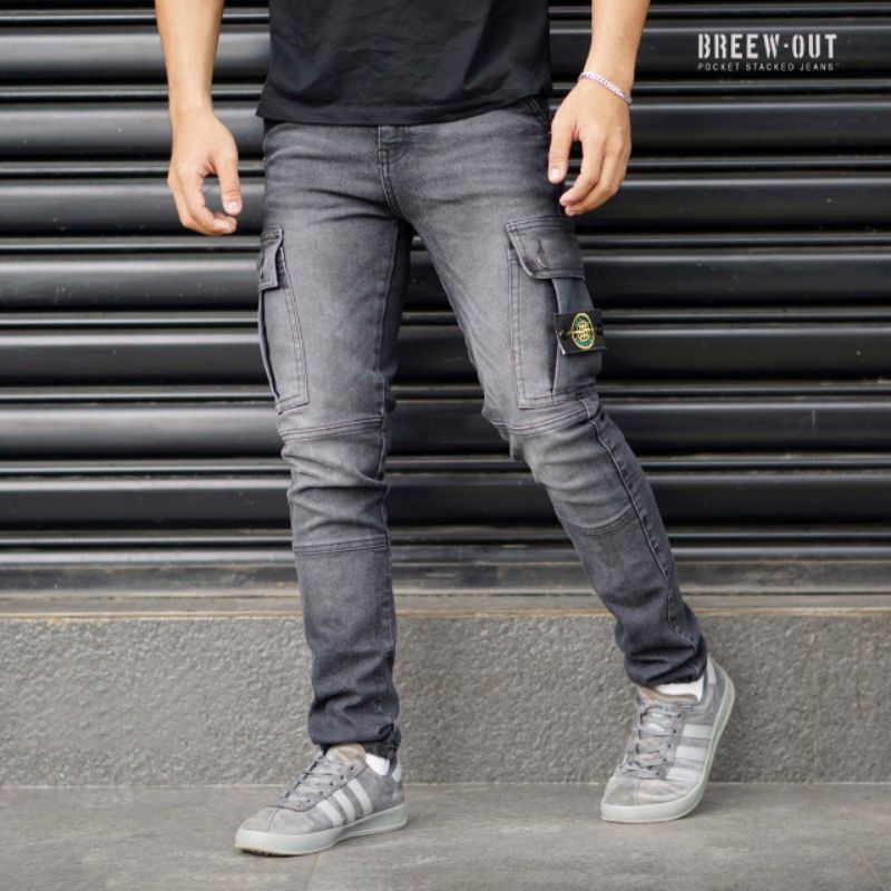 Celana cargo panjang pria / celana jeans cargo / Cargo jeans pria