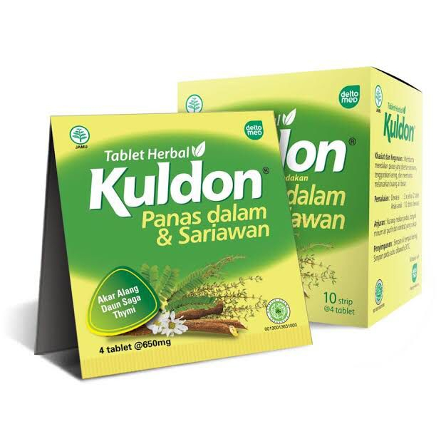 Kuldon Sariawan Box 40's Tablet Deltomed - Obat Panas Dalam / Obat Sariawan