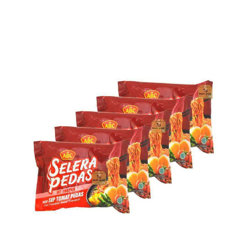 

PAKET HEMAT 5PCS MIE ABC SUP TOMAT PEDAS
