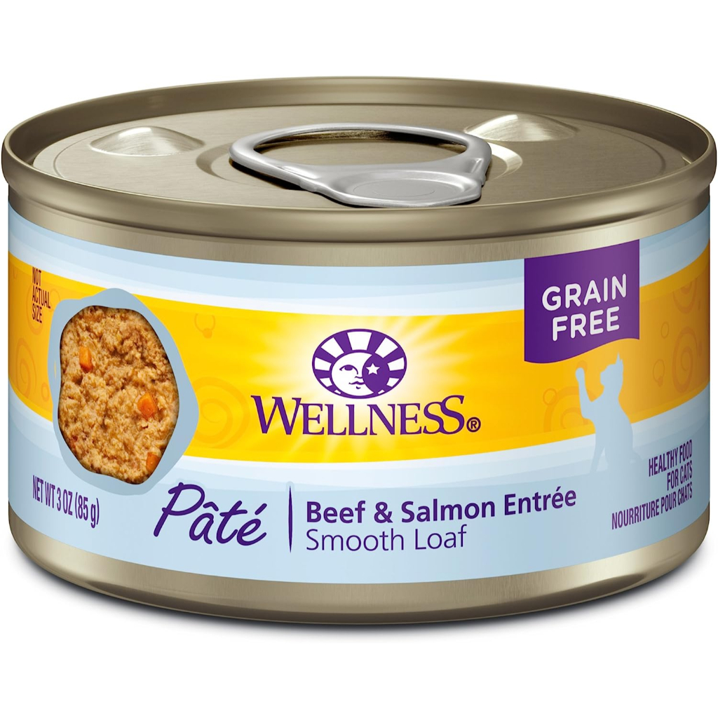 Wellness Pâté Beef & Salmon Cat Food 3oz