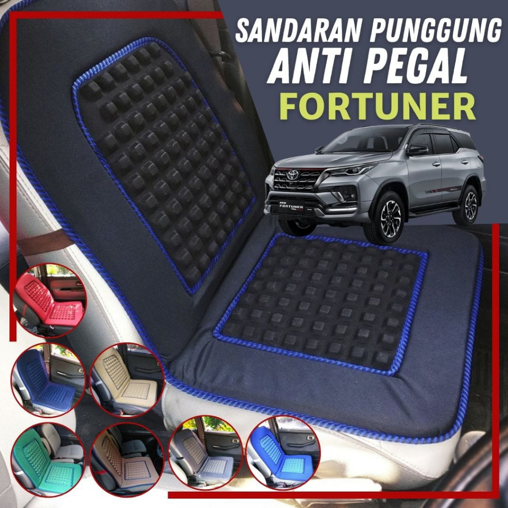 Sandaran Punggung Bantalan Alas Duduk Cover Jok Kursi Empuk Mobil Fortuner
