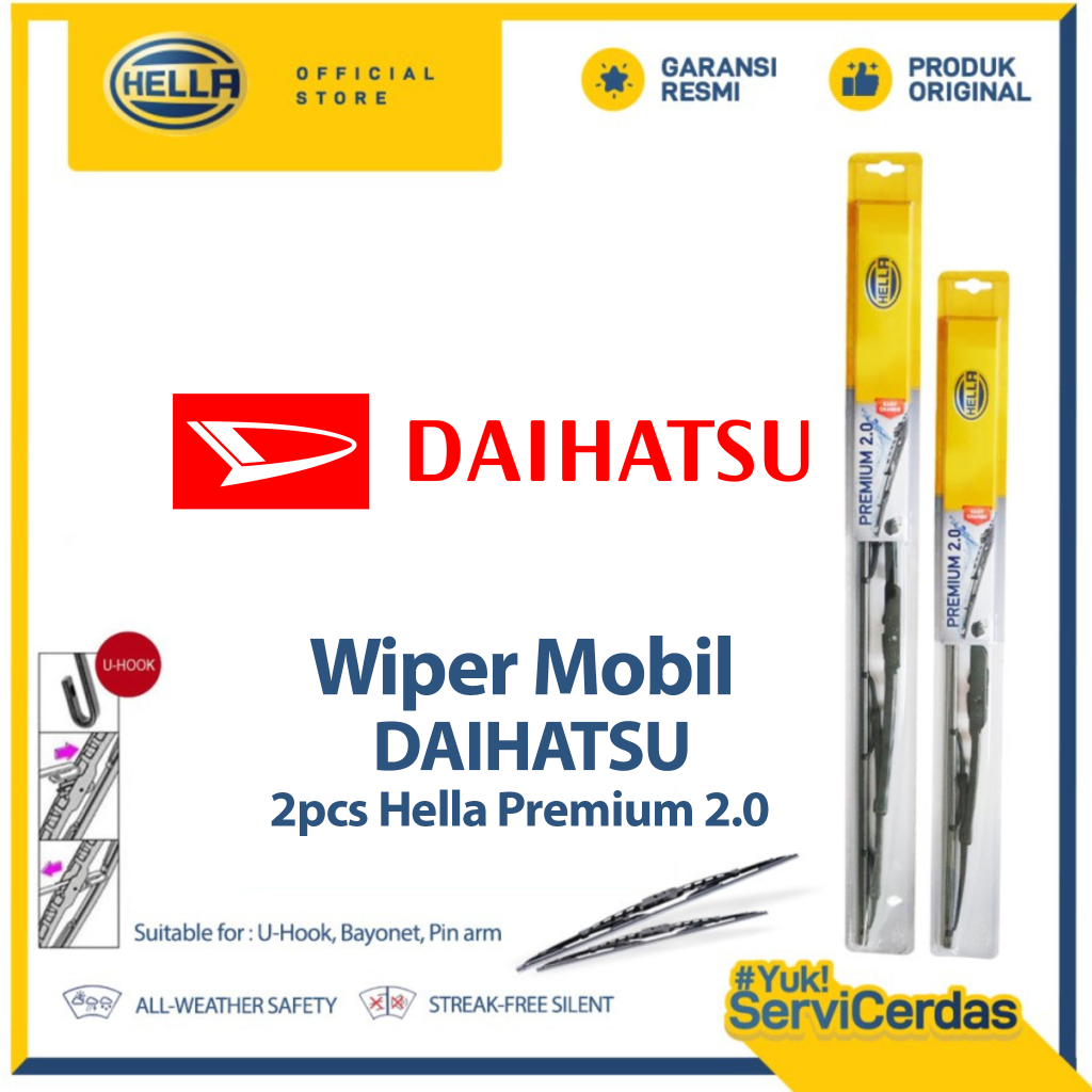 Wiper Mobil DAIHATSU - HELLA Premium 2.0