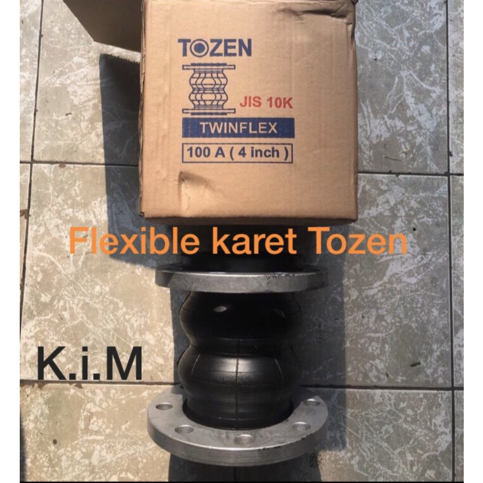 Flexibel rubber Tozen 6 inch - Twinflex Jis 10K Flexible joint karet
