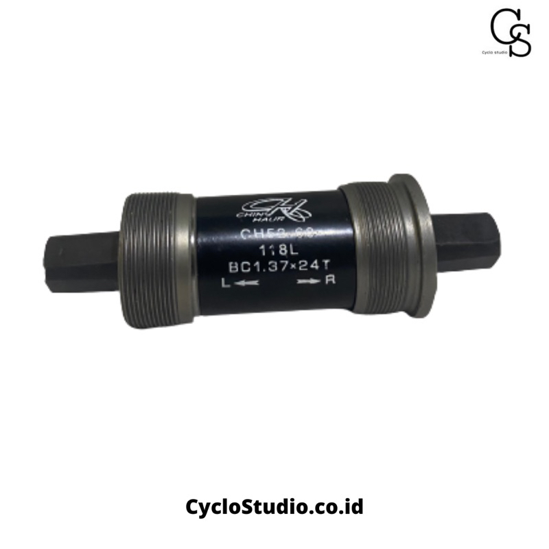 Bottom Bracket BB Kotak Sepeda Bearing As Gear CH 52-68 118mm