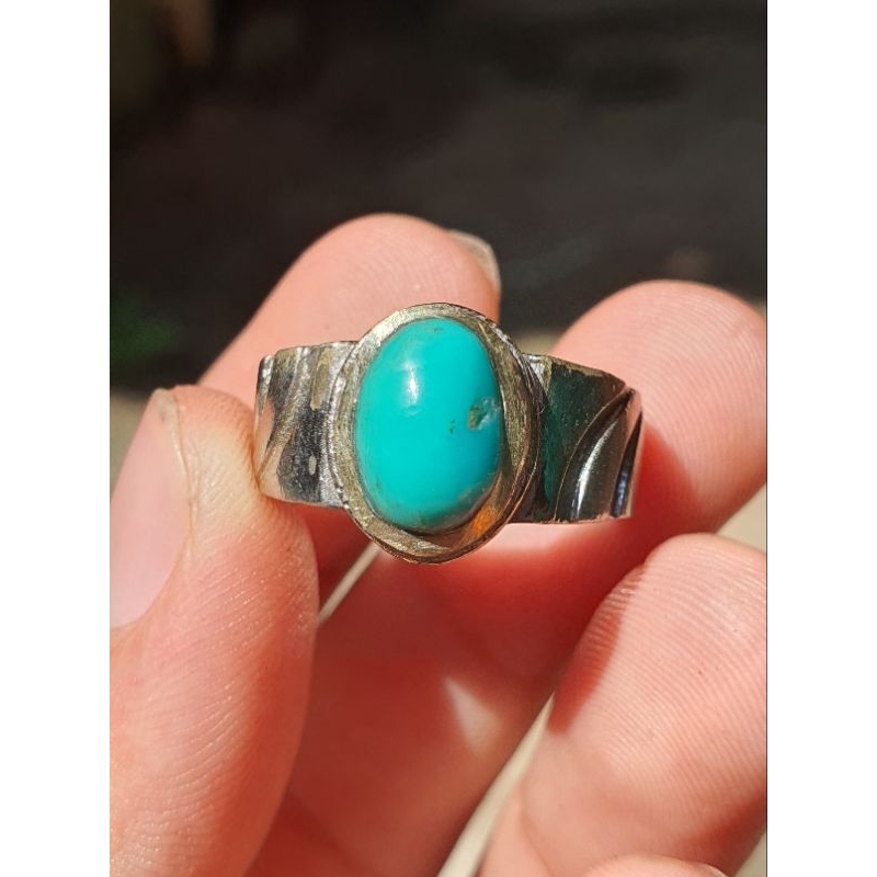 Cincin Pirus Persia Hijau Polos