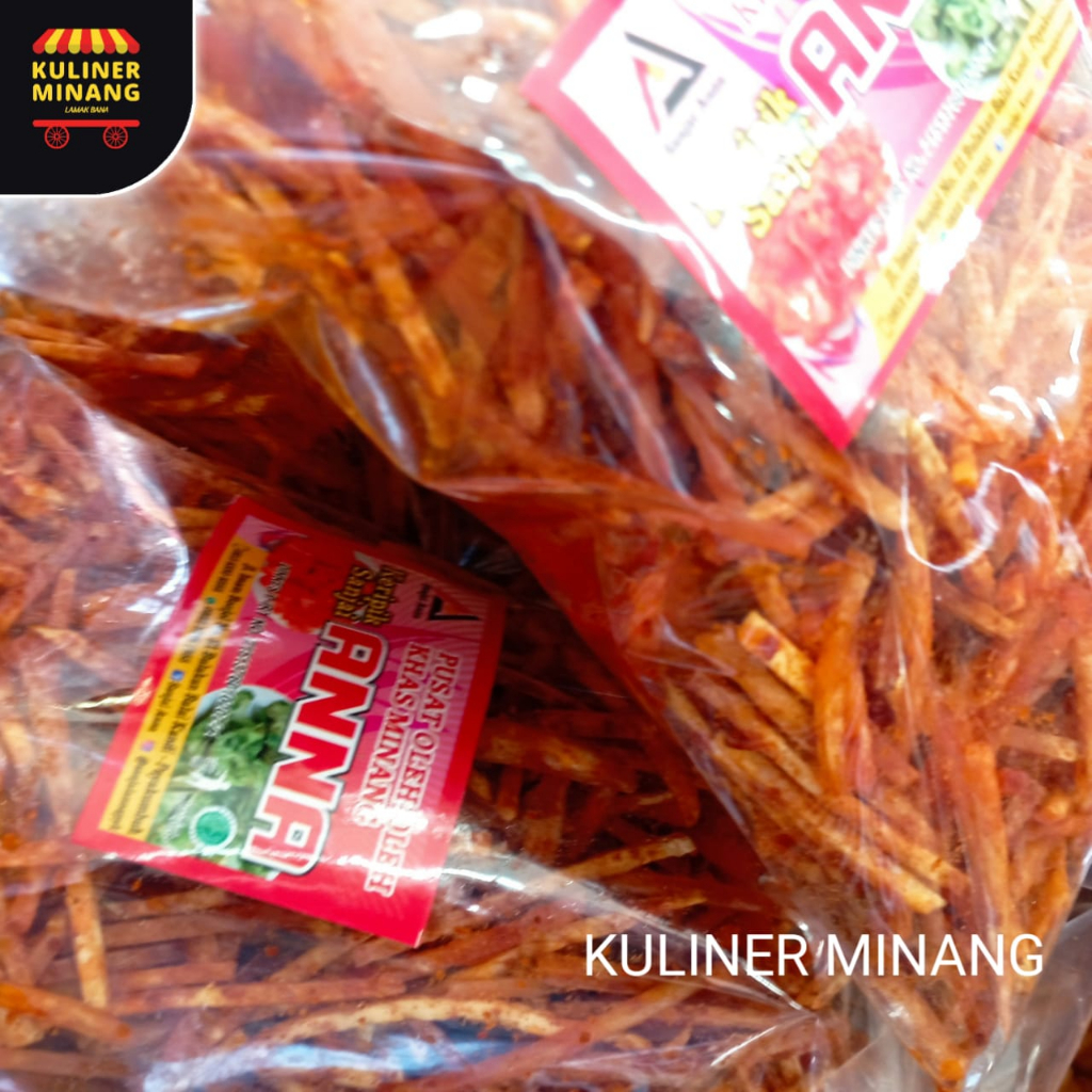 

Kerupuk Sanjai Lidi Tunjuak Talas Balado Anna 250 gr Oleh-Oleh Asli Kampung Cemilan Makanan Payakumbuh Khas Padang Snack Jajanan Kuliner Minang Kabau Gurih Spicy Murah Renyah Resmi 100% Halal Original AX02