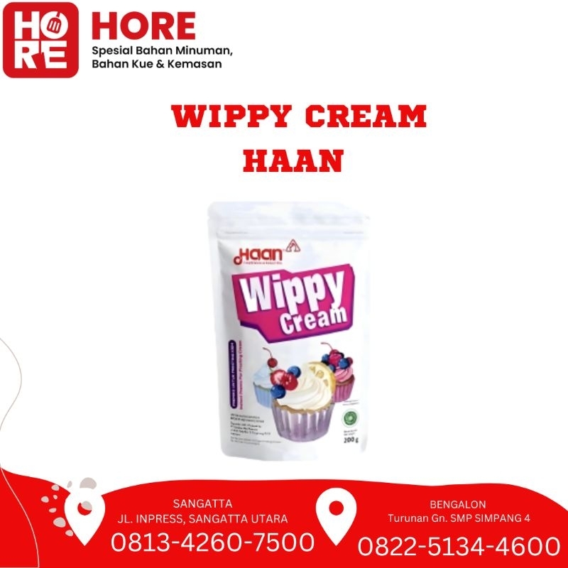 

HAAN wippy cream 200gr 400gr pouch & box