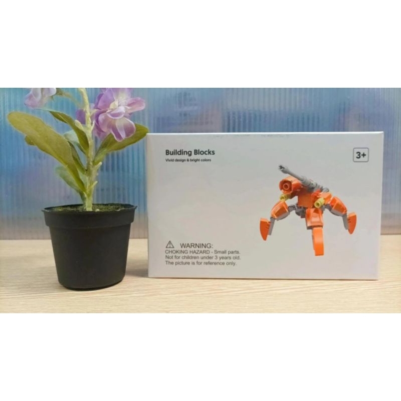 MINISO MAINAN ANAK BUILDING BLOCK MINI ASSEMBLED MECHA SPIDER