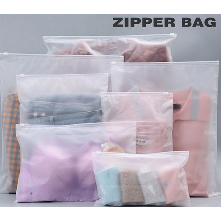 Zipper lock Transparan zipper storage bag / zipper travel pouch / travel pouch serbaguna