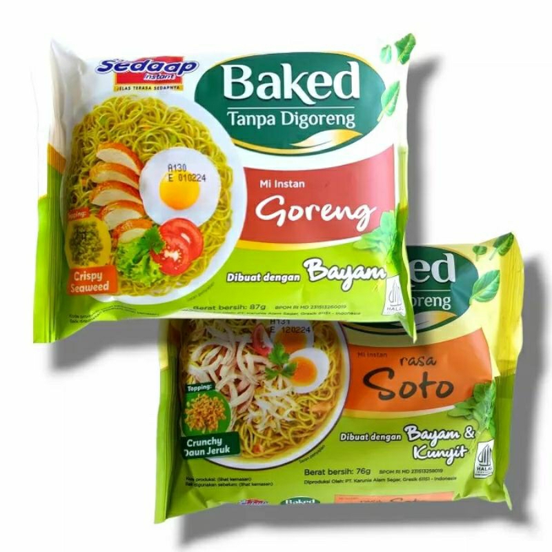 

Mie Sedaap Baked - Mie Sehat Oven All Variant