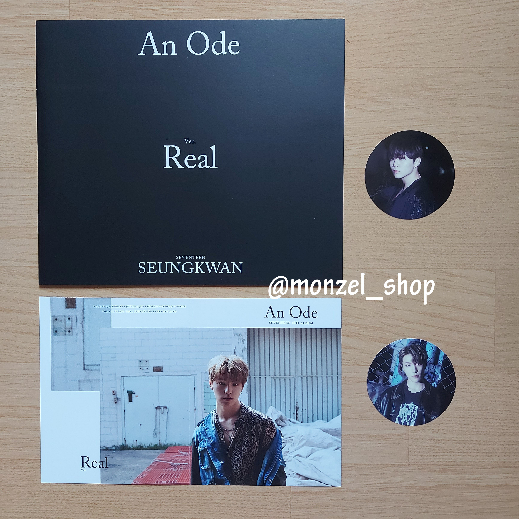 SEVENTEEN / SVT - An Ode REAL Version Mini Photobook / Sticker / Folded Poster Dino Seungkwan