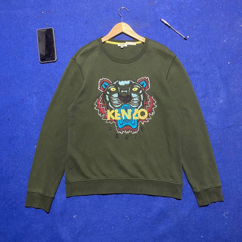 Crewcneck Kenzo Paris Hijau(Rare) Original Crewneck Nagita Slavina