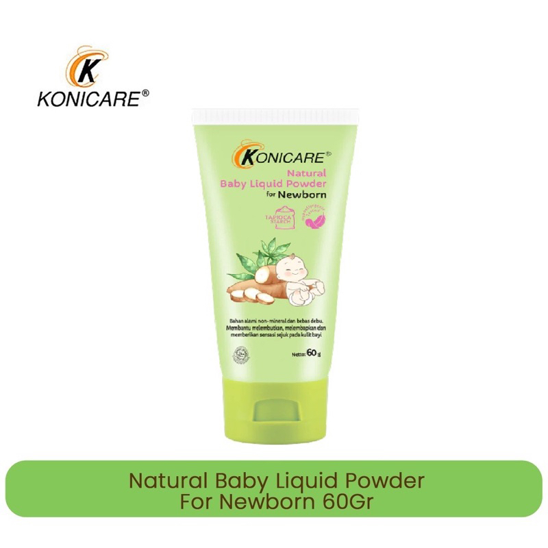 Konicare Liquid Powder Baby Bedak Cair Bayi Biang Keringat Alergi Bedak Dingin Bayi Konicare Diaper 