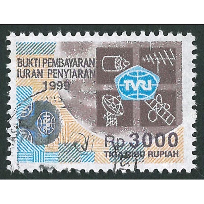 

Meterai Pajak Televisi TVRI Tahun 1999 Rp 3000 used