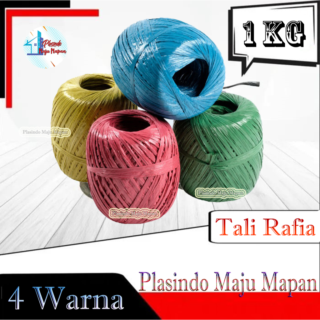 Tali Rafia Murah 1Kg Full / Tali Rafia Warna 1Kg Full / Tali Rafia 1Kg Murah / Tali Rafia