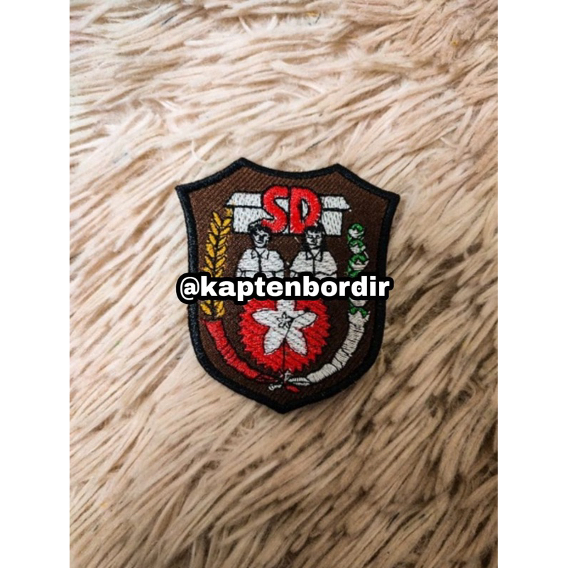 Patch Logo OSIS SD, Bordir Logo OSIS SD