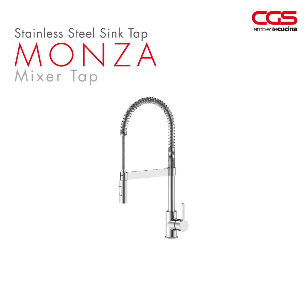 Kran Air Dapur CGS Monza Pull Down Mixer Taps