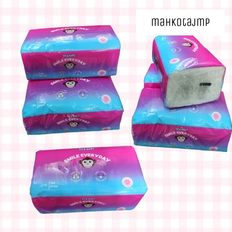 TITASOFT FACIAL TISSUE 180 S / TISU WAJAH TITASOFT / TISU WAJAH LEMBUT / TISU WAJAH HALUS / TISU MUR