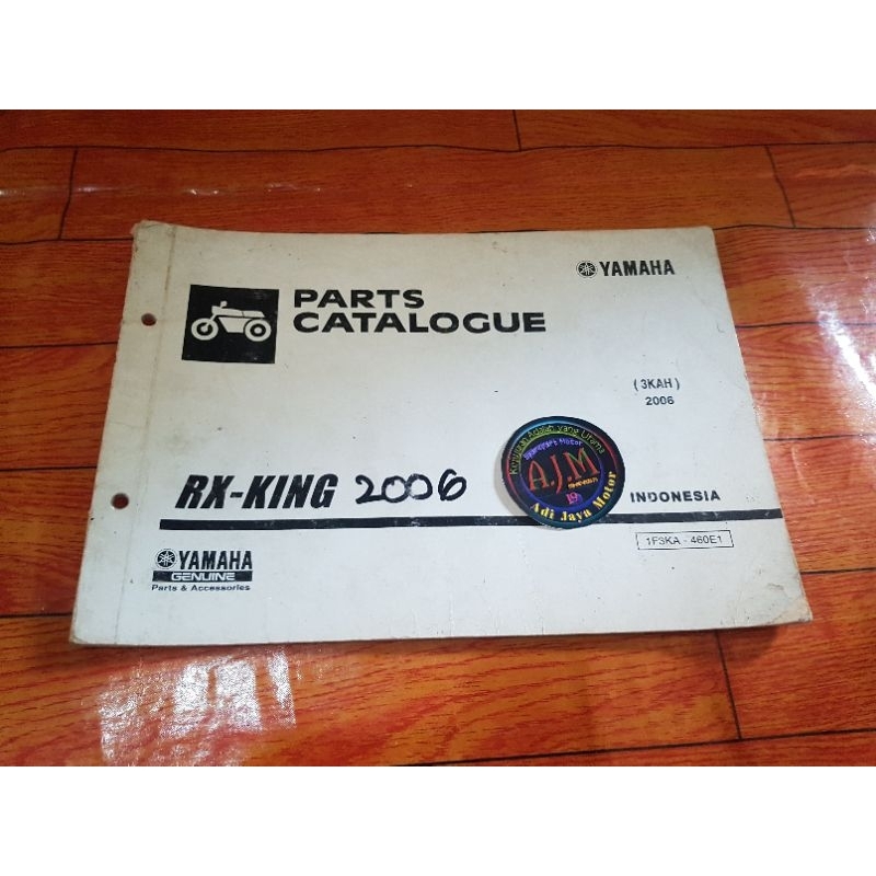 Buku Part Catalog Katalog Copian Yamaha RXKING RX KING 2006