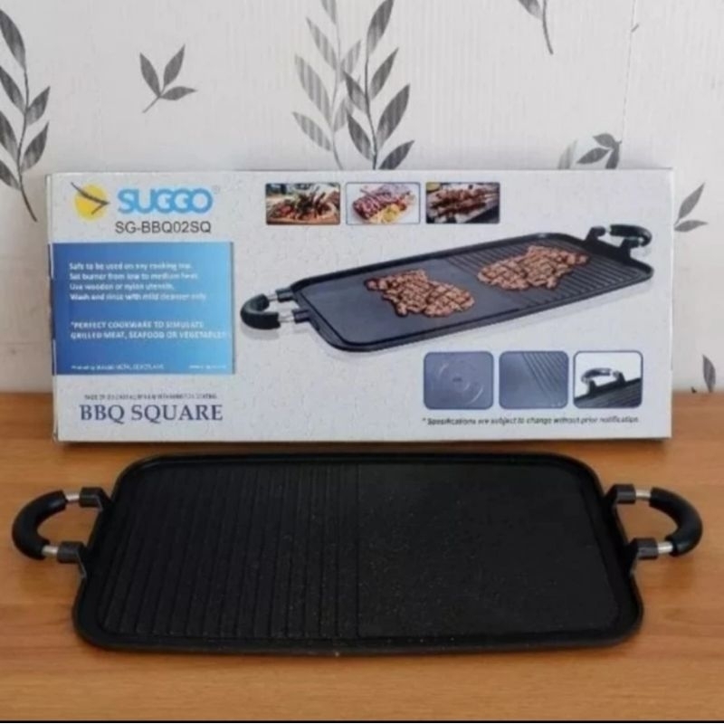 panggangan BBQ multi griil pan teflon anti lengket/alat panggang serbaguna anti lengket