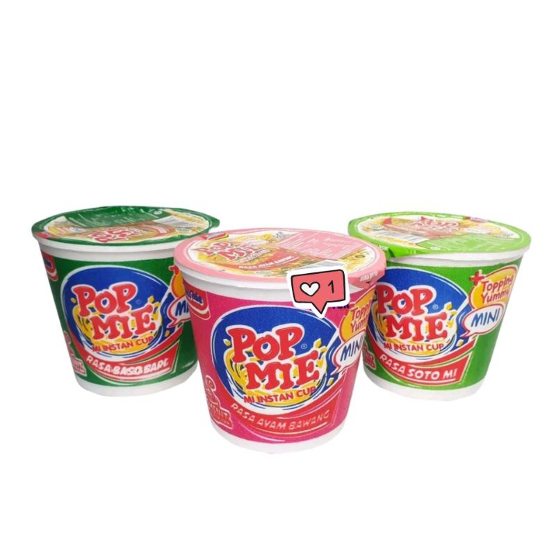 

POP MIE INSTANT MINI CUP @ 45 GRAM