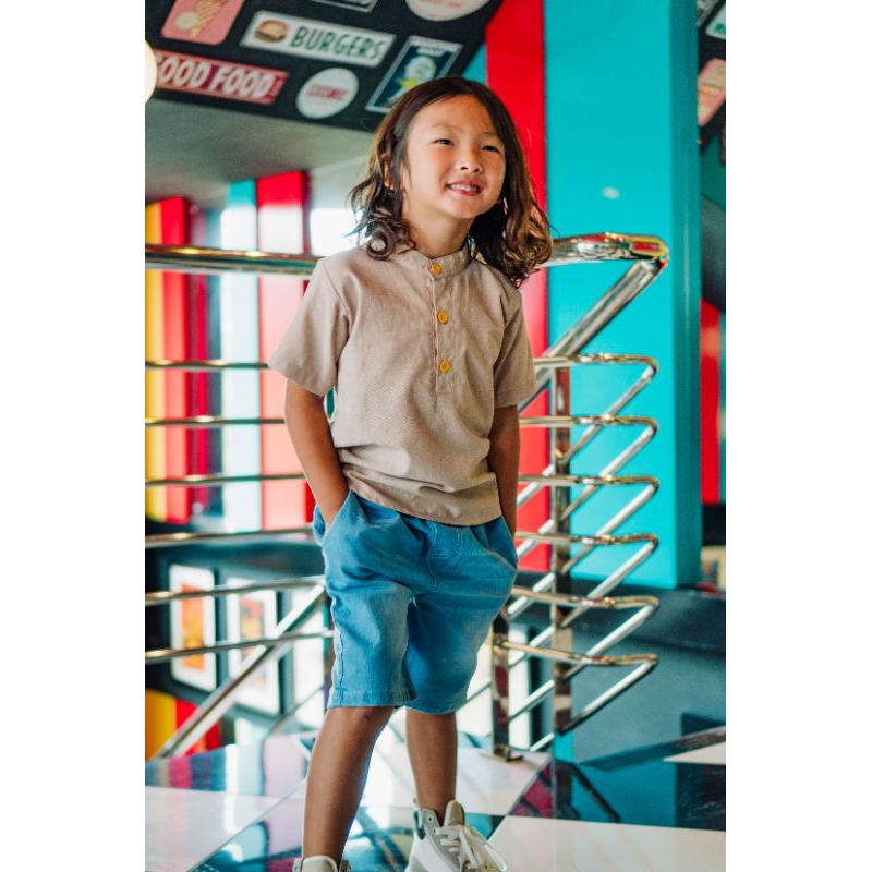Ovikids Lucas baju koko kemeja atasan anak laki laki