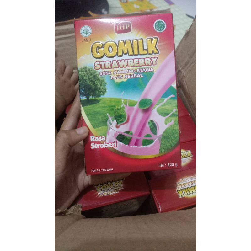 

gomilk susu kambing etawa plus herbal rasa strawberry