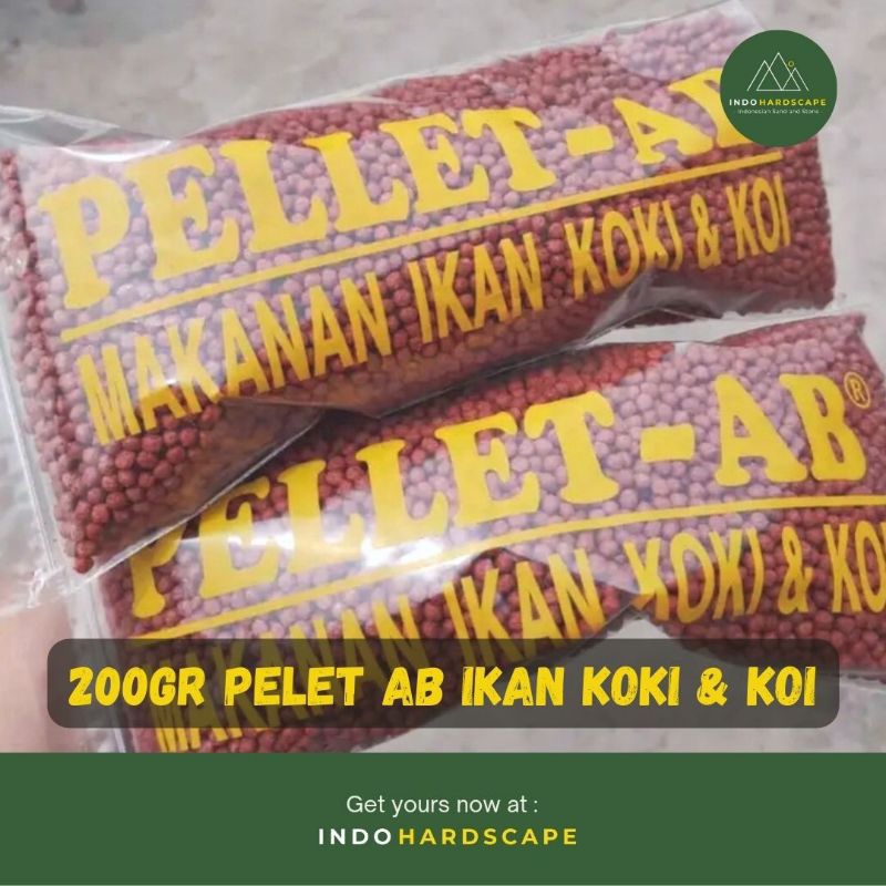 PELLET-AB 2MM PAKAN IKAN HIAS KOI, KOKI, LELE / PAKAN IKAN TERNAK