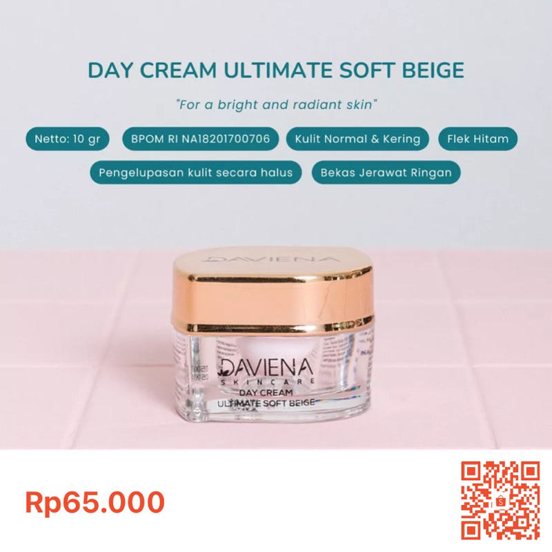 ECER DAY CREAM GOLD SERIES BY DAVIENA SKINCARE FLEK WAJAH ORIGINAL OFFICIAL STORE PALEMBANG JAKARTA 