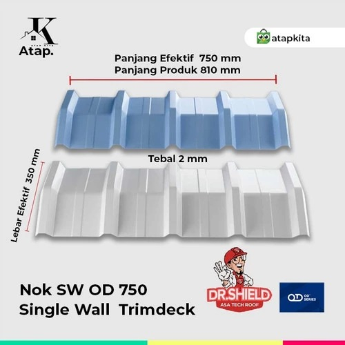 Nok UPVC Trimdeck OD750 / Spandek Dr.Shield / Karpus / Wuwung Bubungan