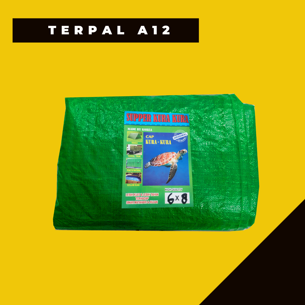 TERPAL A12 KOREA HIJAU MUDA 2X3