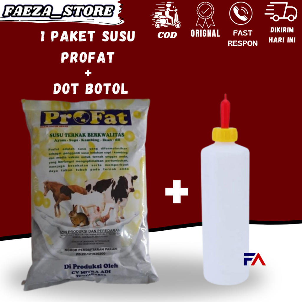 

paket susu profat plus dot kambing inport berkualitas FAEZA_STORE