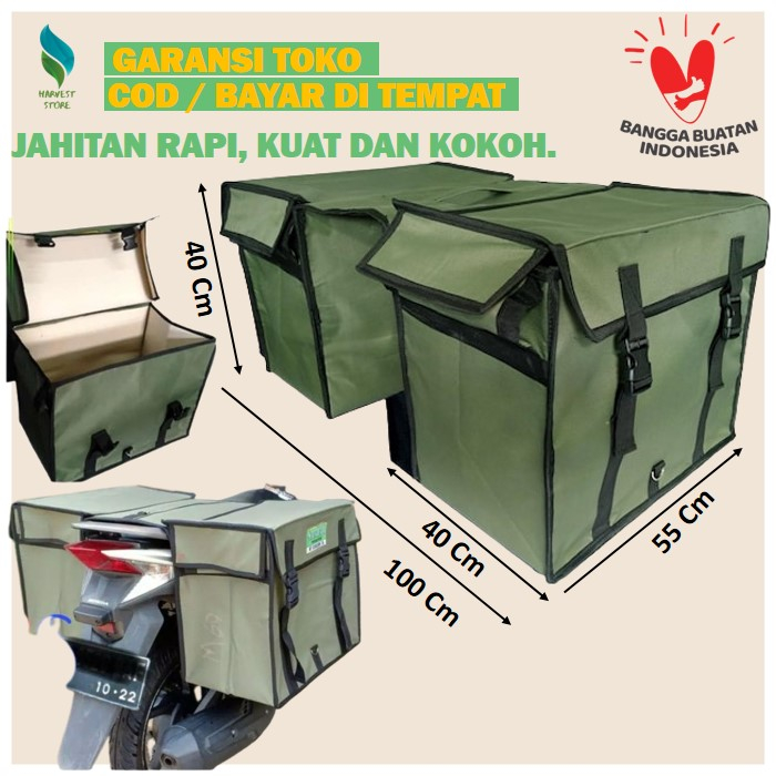 PROMO Tas Motor Samping Box Motor Tas Motor Belakang Tas Obrok Motor Tas Motor Touring Kurir Tas Pos