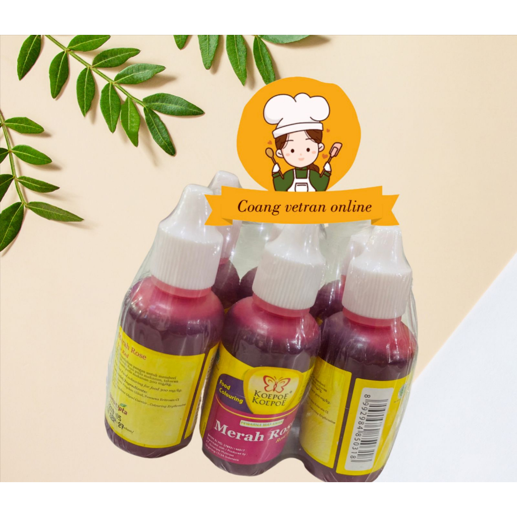 

koepoe-koepoe pewarna merah rose 30 ml