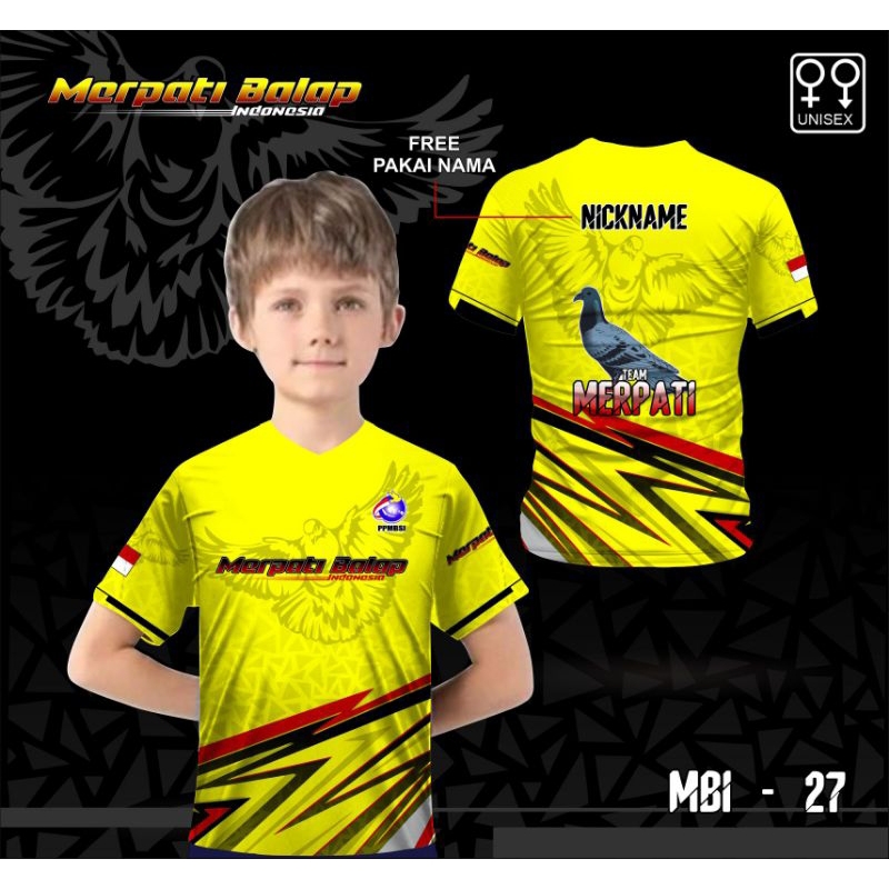 Jersey merpati balap baju kaos anak lomba merpati balap indonesia