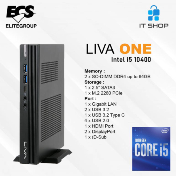 Dijual ECS Mini PC LIVA ONE Intel Core i5 10400 Murah