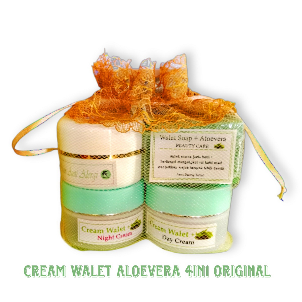 Cream Walet Aloevera 4in1Original - Cream Walet Aloevera Jaring - Cream Pencerah Penghilang Flek Hit