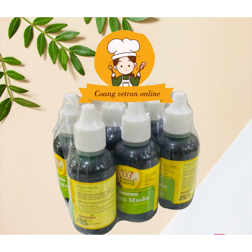 

koepoe-koepoe pewarna hijau muda 30 ml