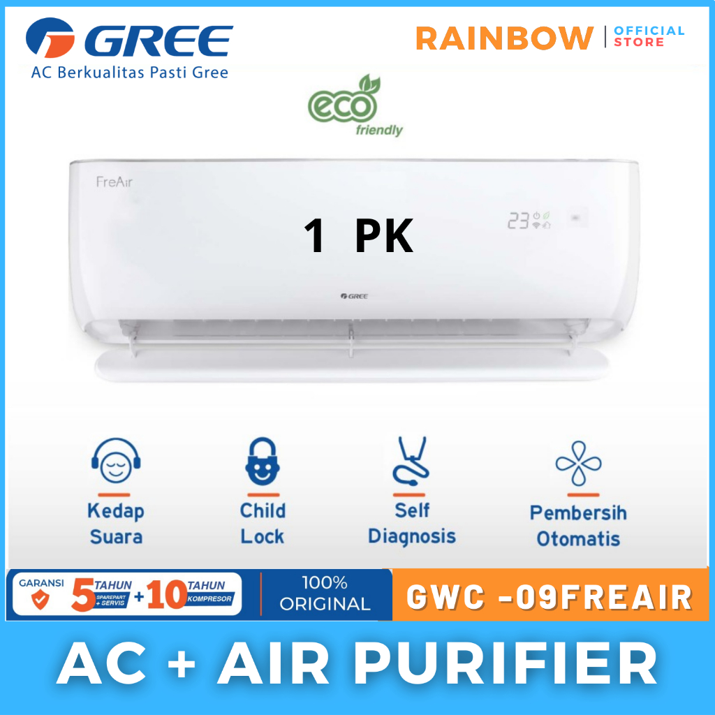 AC AIR PURIFIER GREE 1 PK GWC-09FREAIR