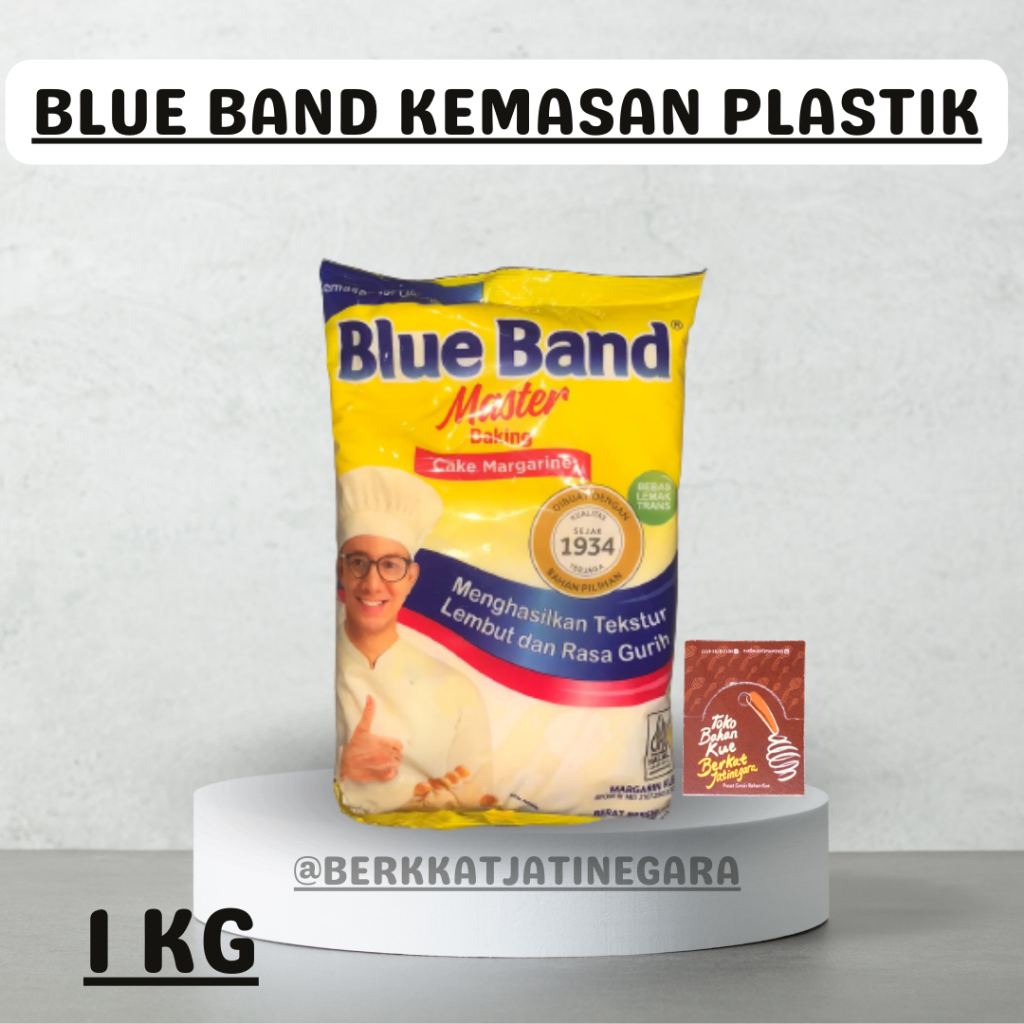 

MARGARINE BLUE BAND KEMASAN PLASTIK 1KG / BLUE BAND / BLUE BAND MASTER