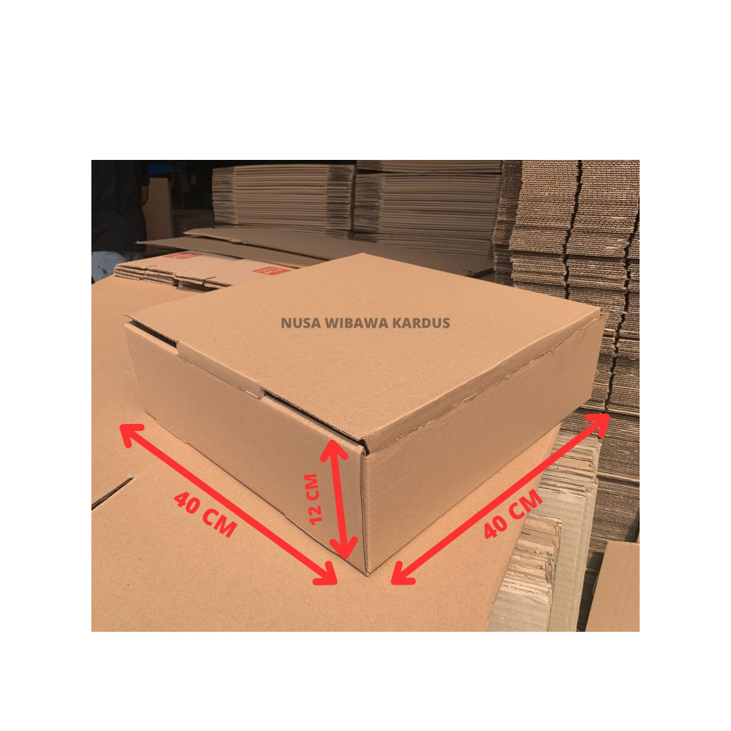Diecut Box Pizza 40x40x12 Cm