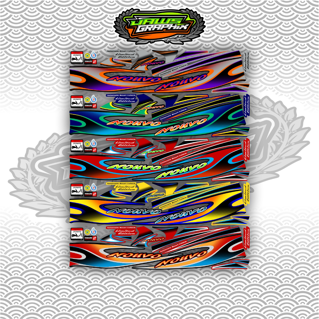 STRIPING NOUVO TRIBAL nouvo lele / STICKER NOUVO TRIBAL nouvo lele