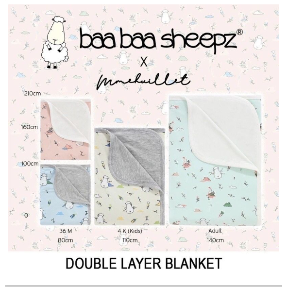 Baabaasheepz x Mmehuillet Double Layer Blanket Flamingo