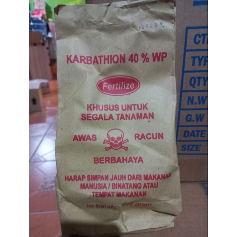 Pupuk Daun Karbathion 40% WP DDT Stempel