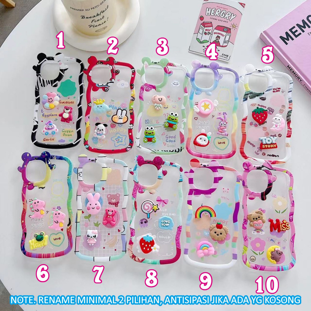 COD || case wave 3d timbul gelombang F5 F7 NEO 9 A35 / CI A1K / C2 A7 / A55 / A12 FIS / A59 A11K A15