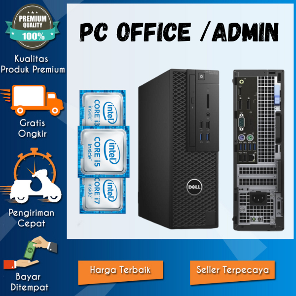 PC Built Up DELL Precision 3420 & Optiplex 3040 Core i5 / i7 gen 6 RAM 16GB SSD 240gb - Siap Pakai